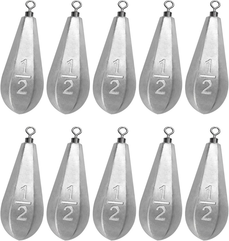 BLUEWING Swivel Bank Sinkers Fishing Weights with Swivel Bottom Bullet Sinkers for Freshwater and Saltwater, 1/8oz to 16oz - Image 1